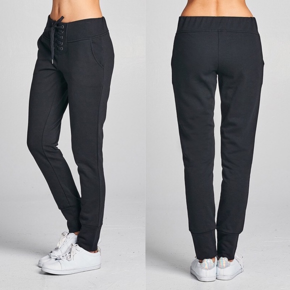 JENNIE Jogger Pants - BLACK - Picture 2 of 2